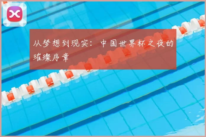 从梦想到现实:中国世界杯之夜的璀璨序章