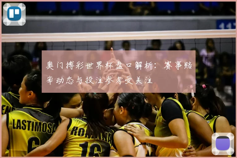 奥门搏彩世界杯盘口解析：赛事赔率动态与投注参考受关注