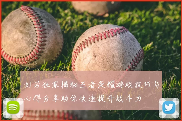 刘芳独家揭秘王者荣耀游戏技巧与心得分享助你快速提升战斗力
